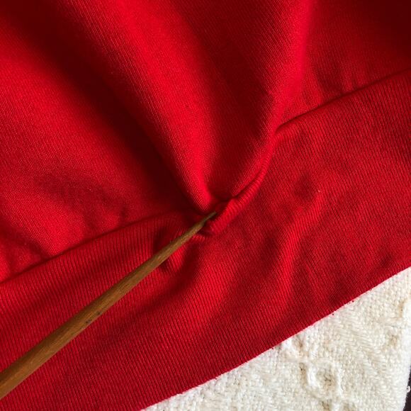 VTG 90s Girardin Christmas Cardinal Sweatshirt Cardigan L Glitter Appliqué USA - Picture 13 of 13